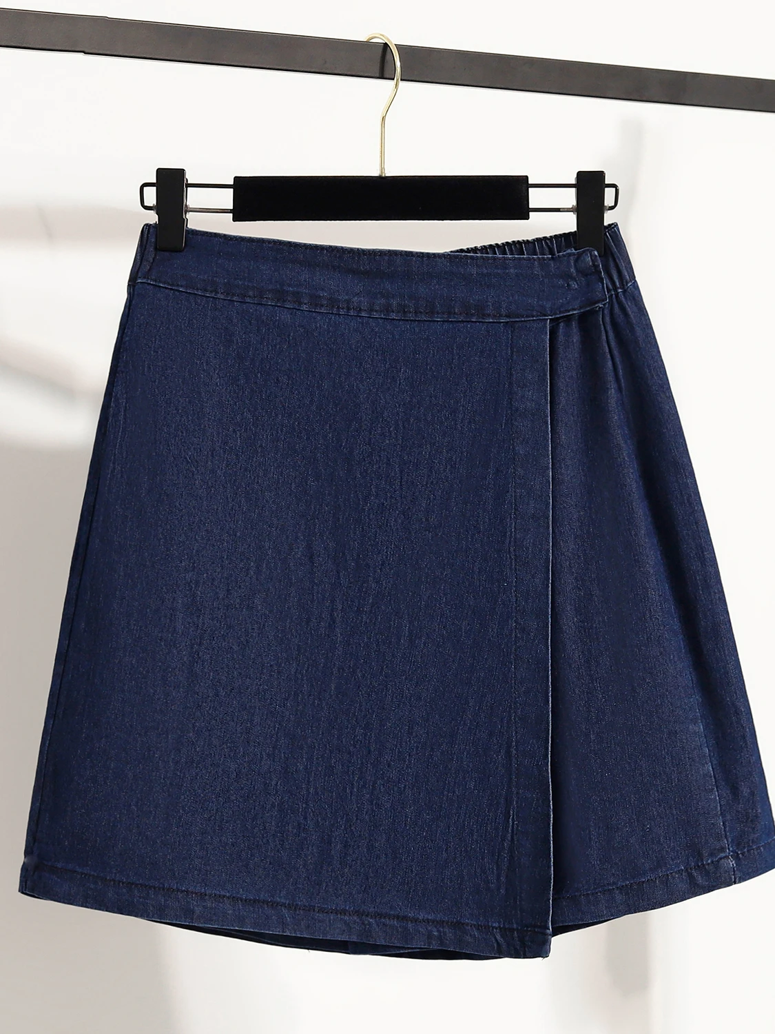 Celana Denim Terbeda Pas Longgar Wanita Musim Panas Celana Rok Kaki Lebar Pinggang Tinggi Antiringan Rok Orte Tidak Beraturan Antik