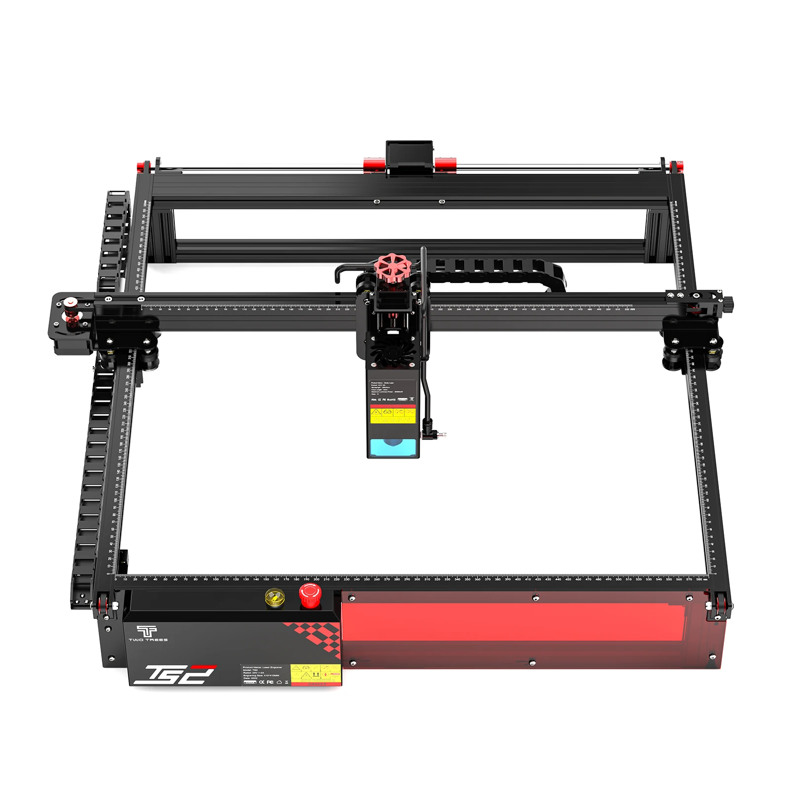 Two Trees TS2-20W Laser Engraver, Autofocus, Compressed Spot, WiFi, Flame Detection, Air Assist, App/Offline Control, Wood&Steel