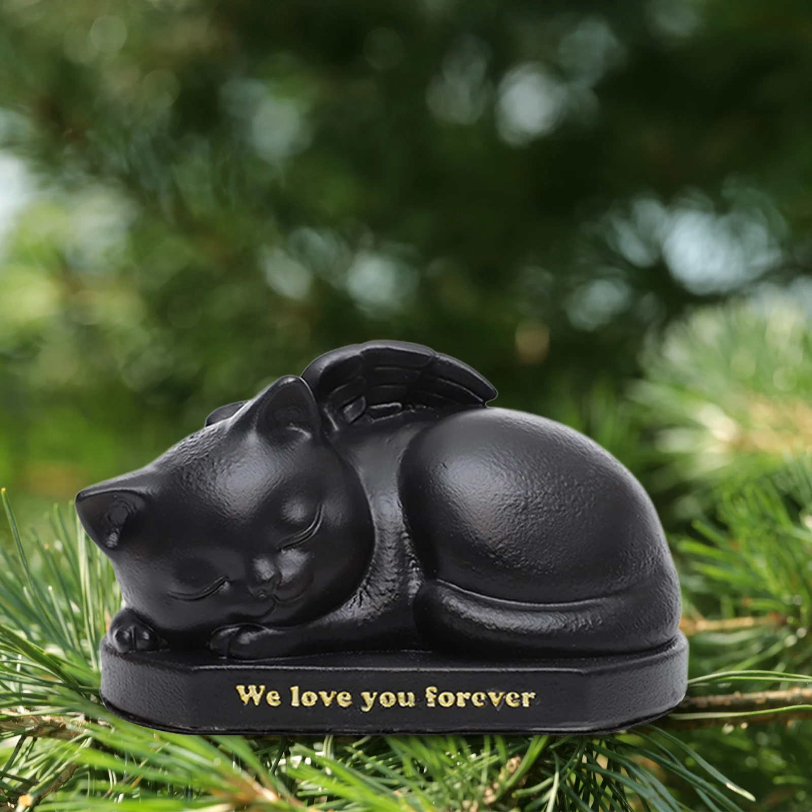 Resin Pet Cremation Urn Animal Dogs Cats Ashes Keepsake Memorial Urn Funeral Storage Box for Puppy Kitten Pet Supplies