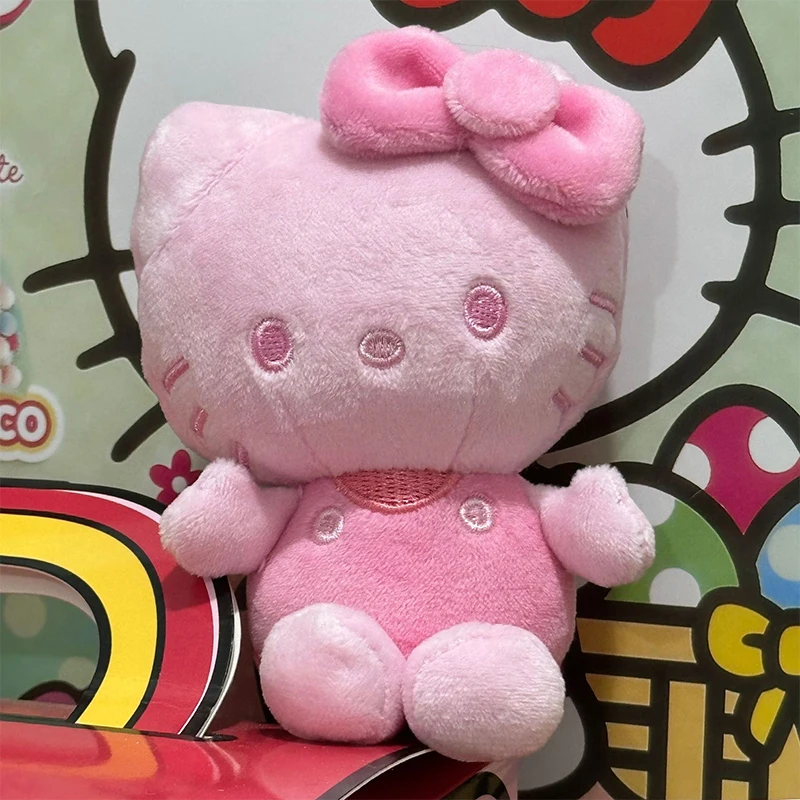 산리오 헬로키티 키체인 인형 귀여운 노란색 헬로키티 고양이 무지개 스타일 장식 헬로키티 백팩 펜던트 액세서리 소녀 선물