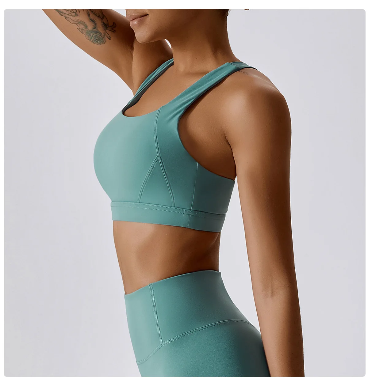 Frauen Cross Strap Sport BH Top Frauen Push-up Sport BH Yoga Gym Crop Top Büstenhalter Fitness Top Sport BH atmungsaktive BHs – Detail 15