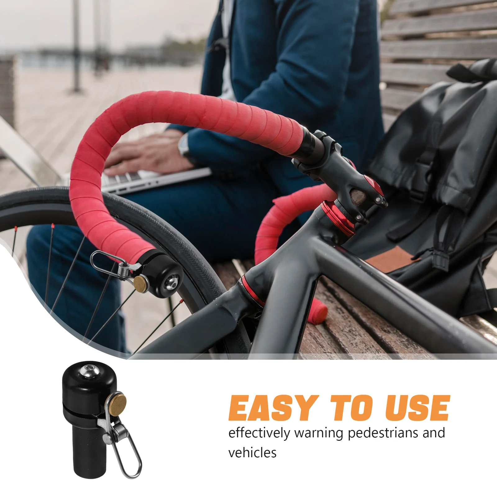 

Bike Bell Copper Handlebar End Plug Loud 80db Crisp Sound Retro Bicycle Bell Road Mountain Electric Bike Compatible