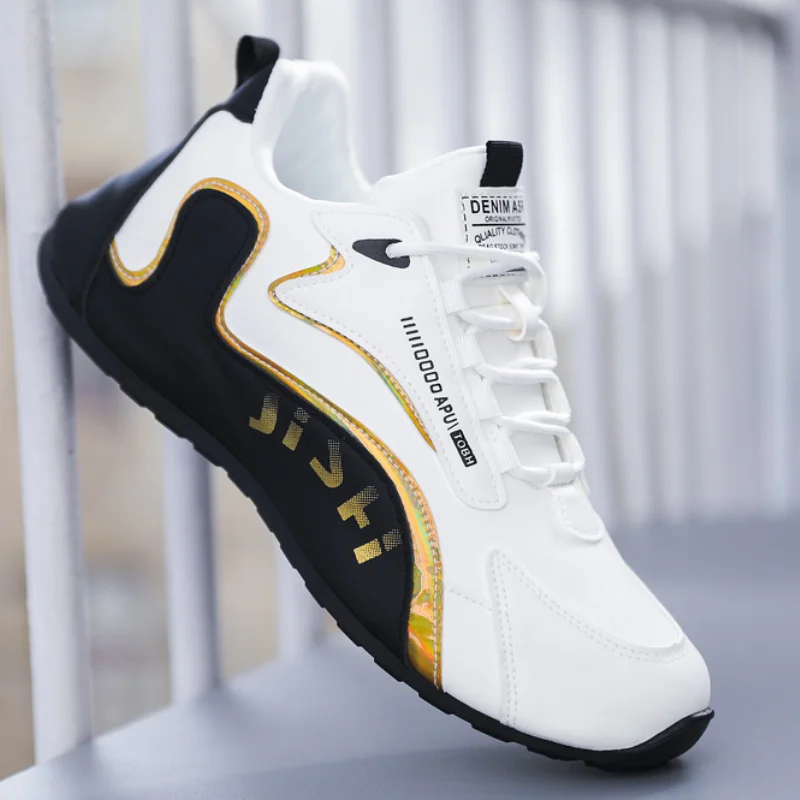 

Chunky Sneakers Men's Designer Soles Stylish Casual Leather Mesh Breathable Add To The Interior Platform Board Shoes