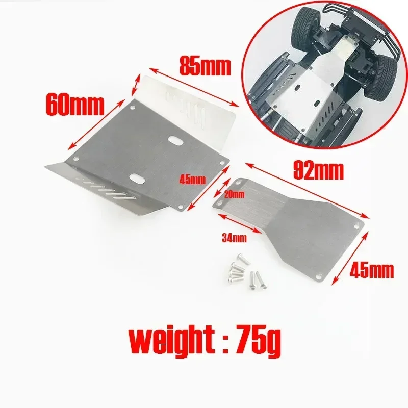 Металлическая защитная пластина шасси из нержавеющей стали для Tamiya CC-01 CC01 1/10, радиоуправляемый гусеничный автомобиль, обновленная часть Energetic E1202