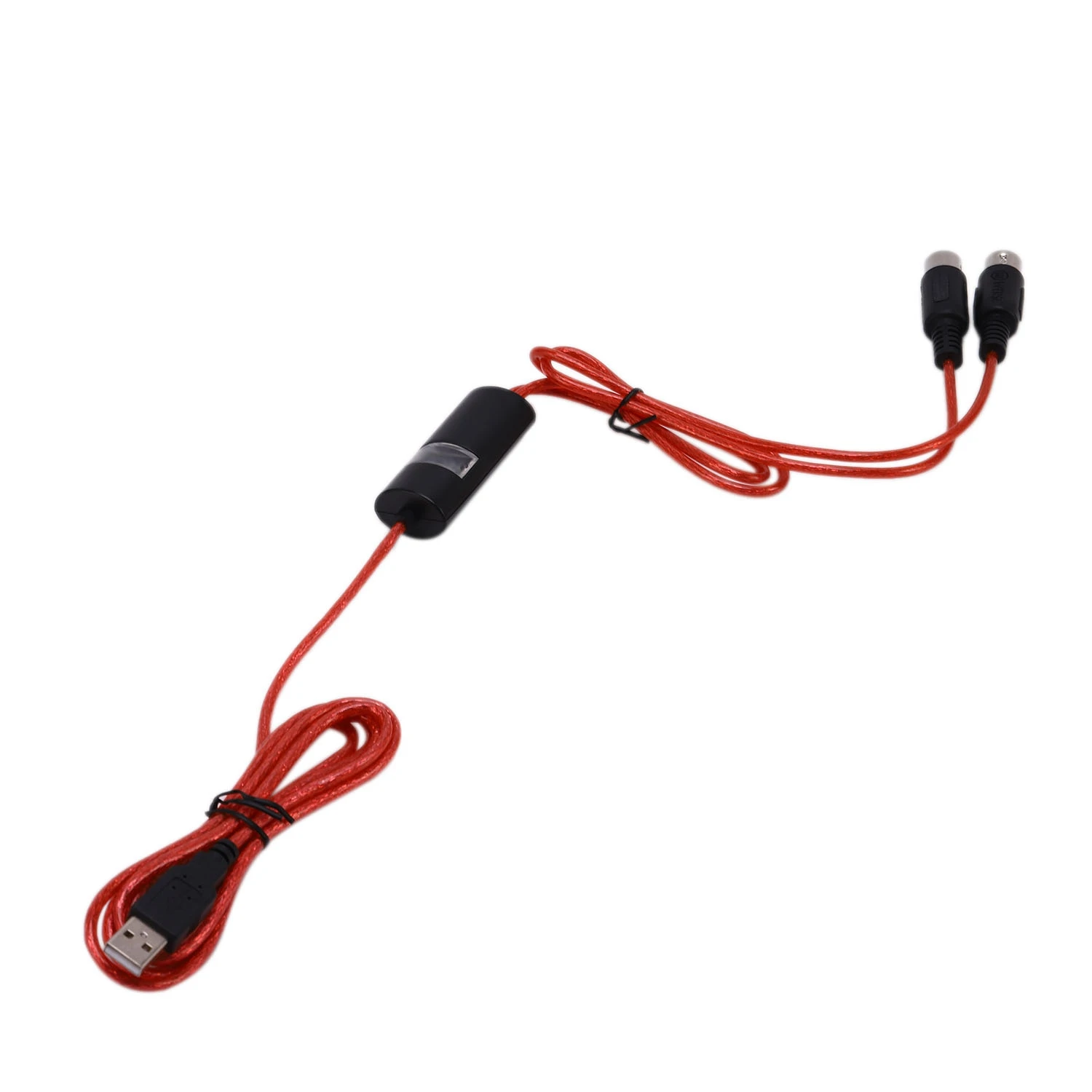 A41Z-5-Pin Midi To USB In-Out Cable Adapter Converter For Windows Mac Ios Laptop To Music Piano Keyboard