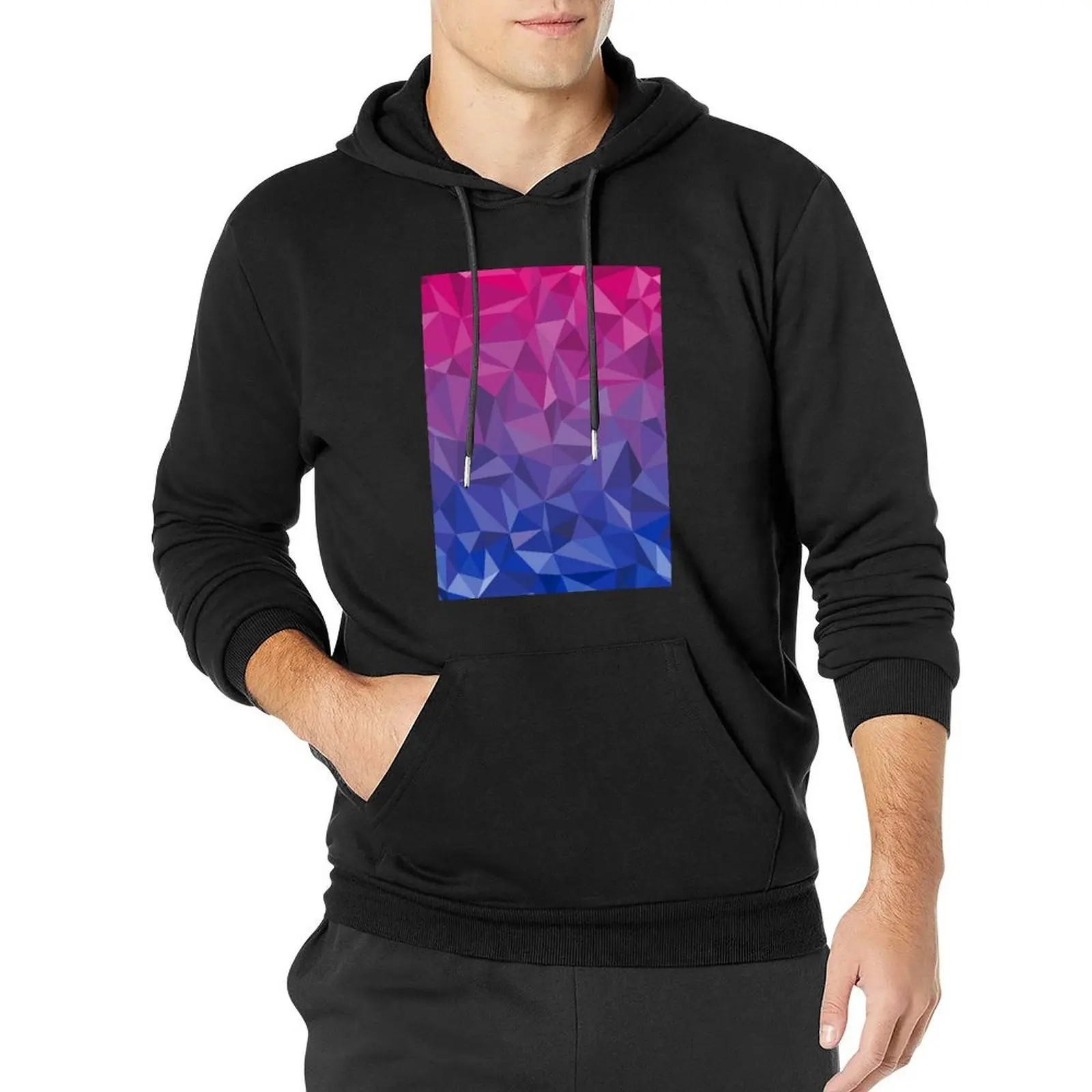 

Geometric Bi Pride Pullover Hoodie men's clothes mens designer clothes new in hoodies & sweatshirts