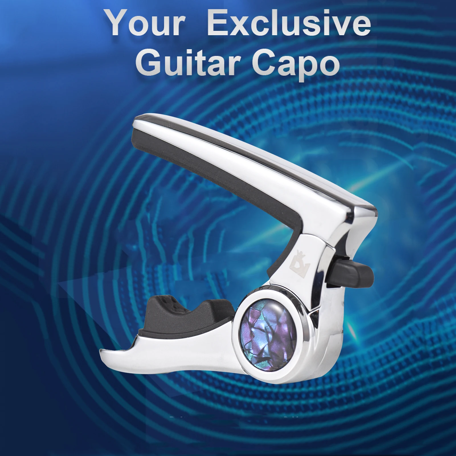 DK iP-1Pro Multifunctional Guitar Capo Zinc Alloy Guitar Tone Changer with PU Leather Pouch for Acoustic Electric Guitars Bass