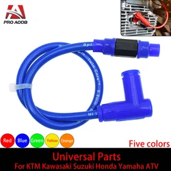 Motorcycle Spark Plug Iridium Power Cable Wires Cap Cover Ignition Cable For KTM Honda Suzuki Yamaha Kawasaki ATV Universal Etc