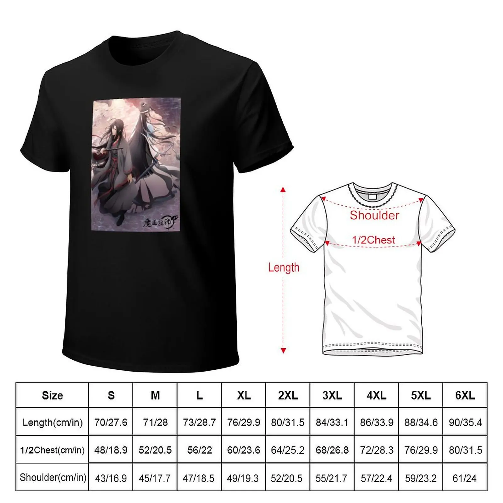 Wei Ying and Lan Wangji T-Shirt man t shirt quick-drying plus size men clothing