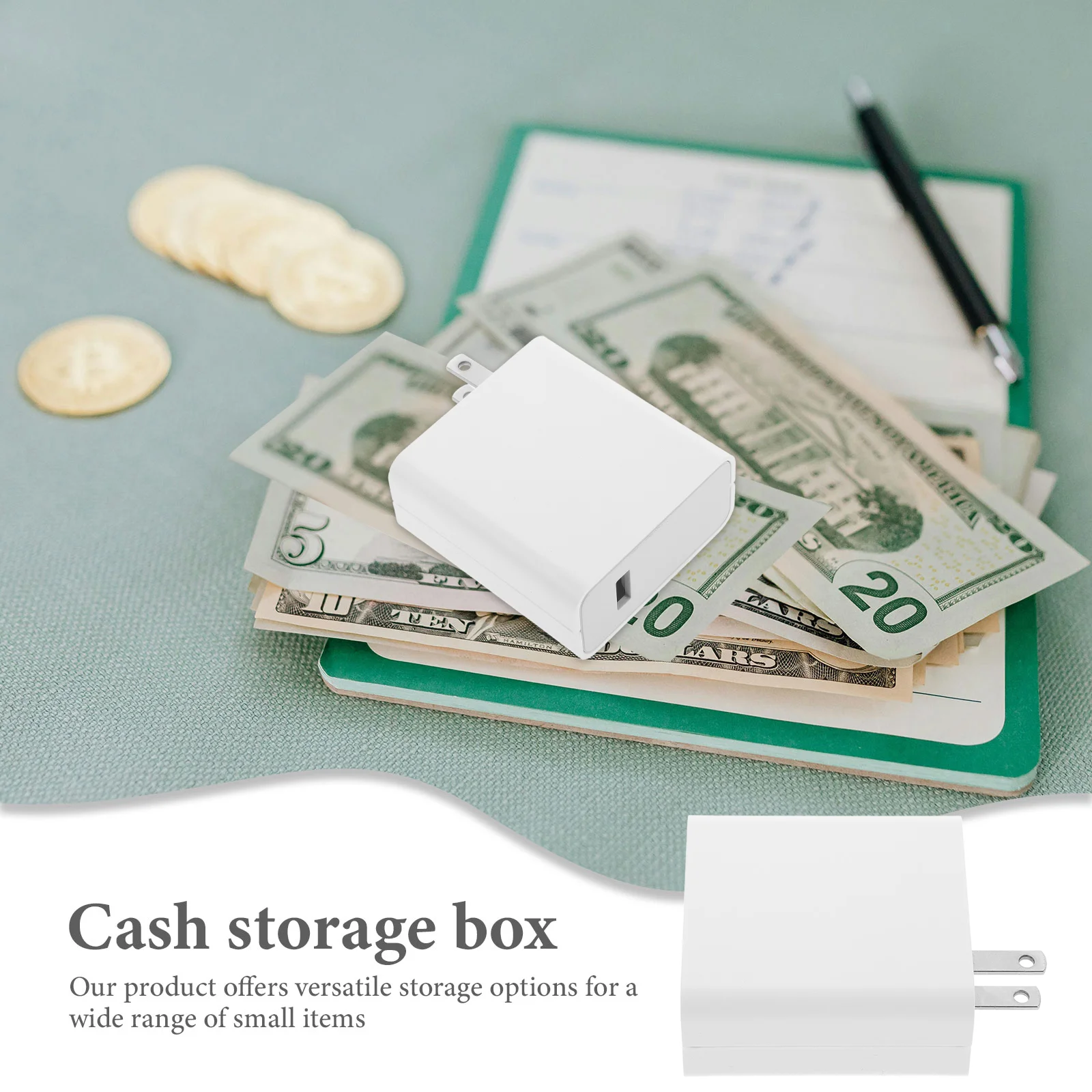 Box Fake Cash Holder Plug Hiding Places for Valuables Hidden Storage Portable Secret Can Safe USB