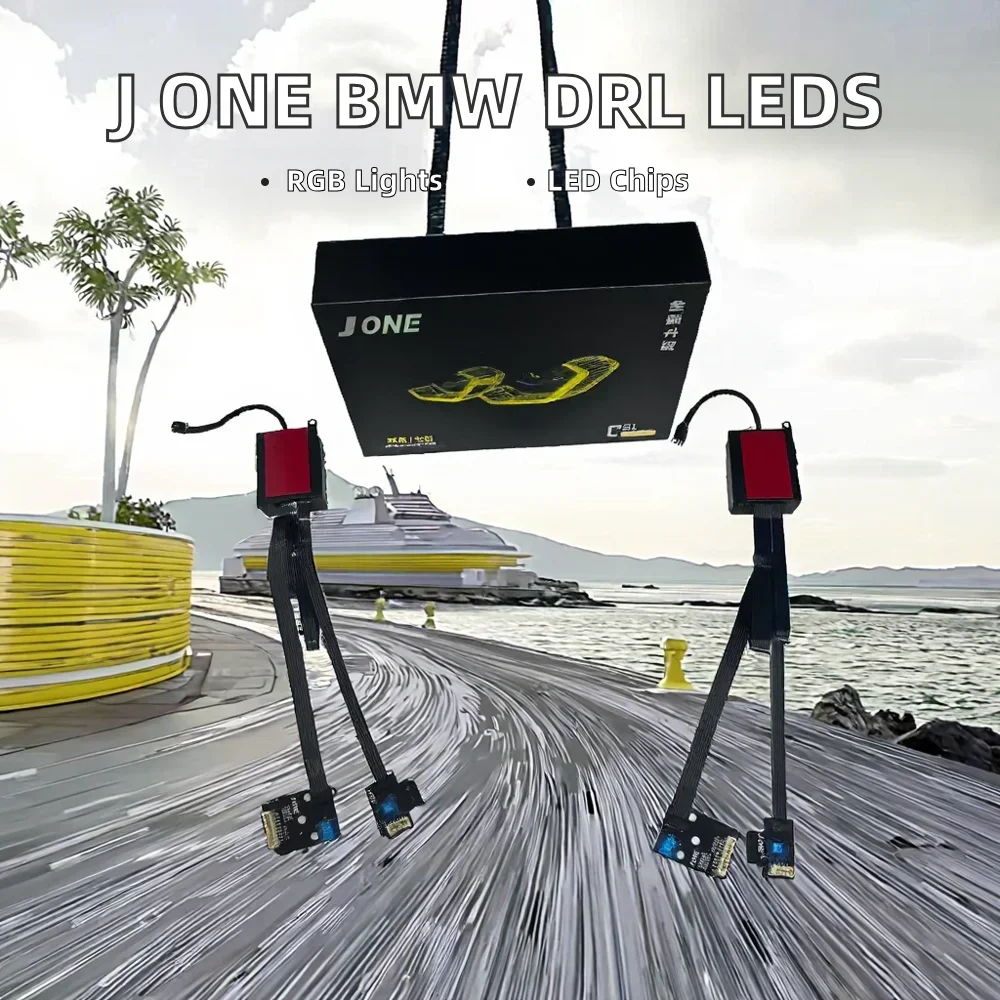 J ONE for G22 G23 G26 G80 G82 M3 M4 430i M440i RGB LED DRL Yellow Blue Red Chips for Daytime Running Lights