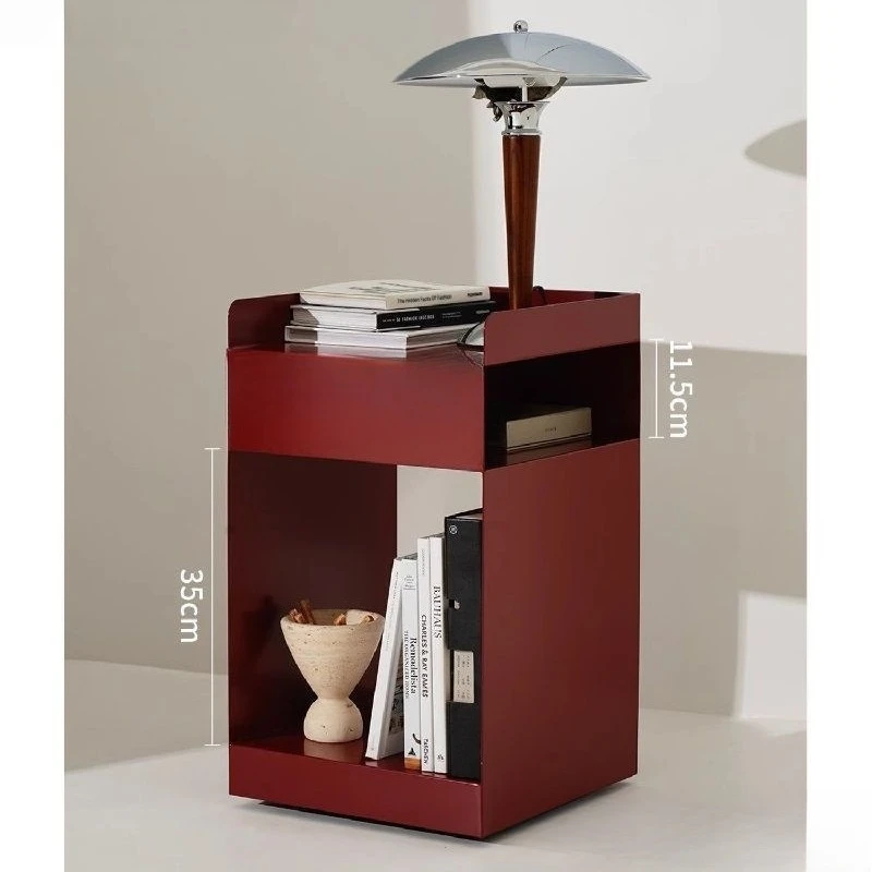 

Living Room Small Side Sofa Modern Wrought Iron Bedroom Simple Coffee Table Corner Bedside Mobile Storage