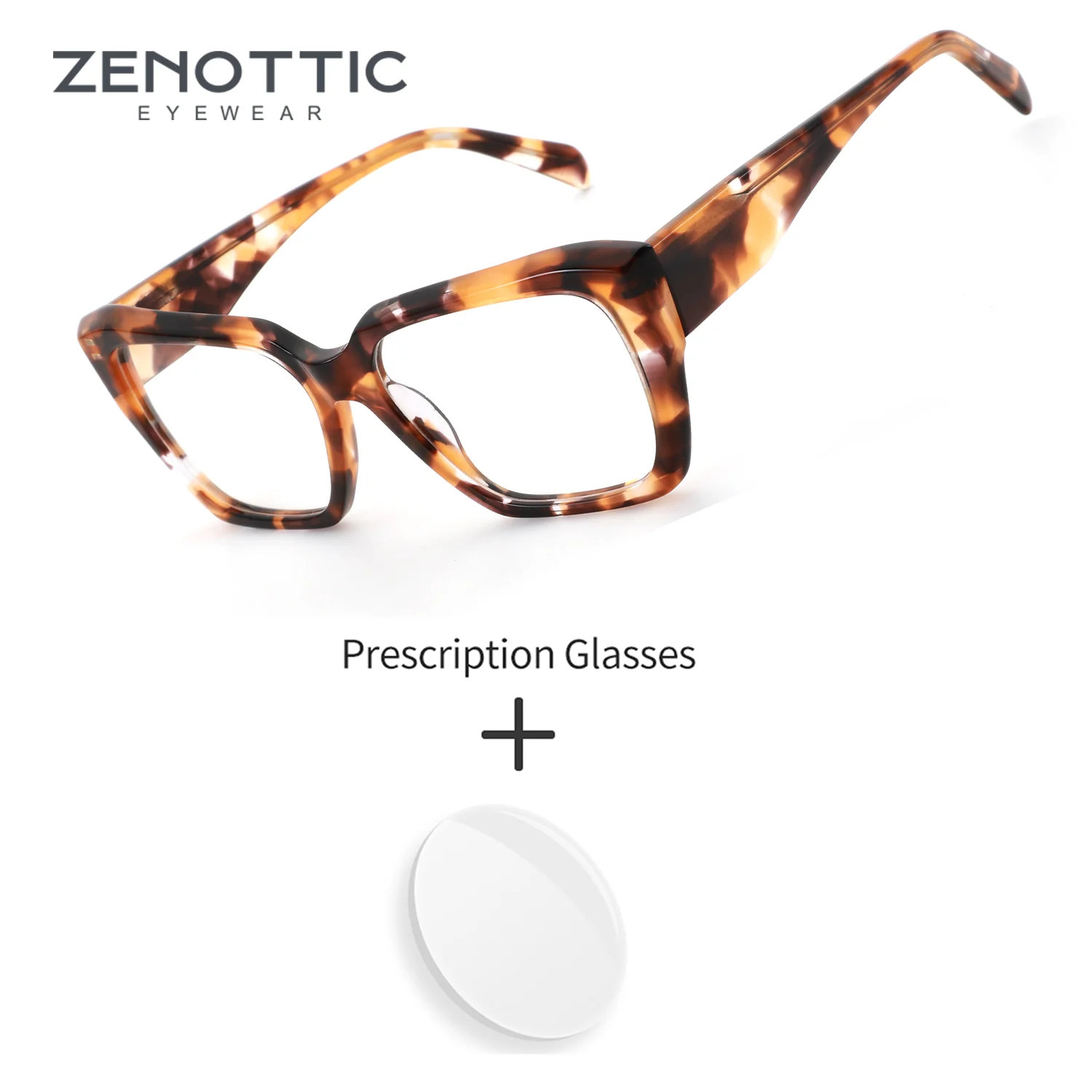 

ZENOTTIC Butterfly Acetate Prescription Eyewear Women's Reading Glasses Optical Lenses Graduated Eyeglasses Woman