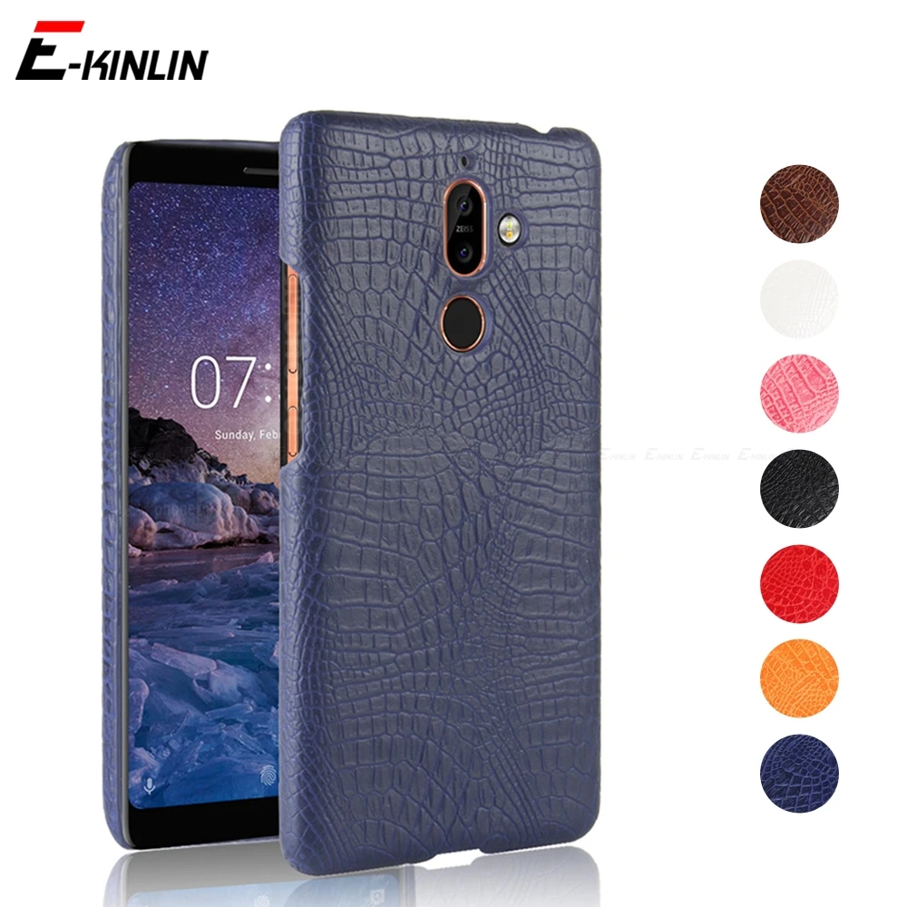 Ultra Thin Crocodile Skin Snake Leather Phone Case For Nokia X10 X20 23 M 1 Plus 2 3 5 6 7 8 9 PureView Hard Back Cover