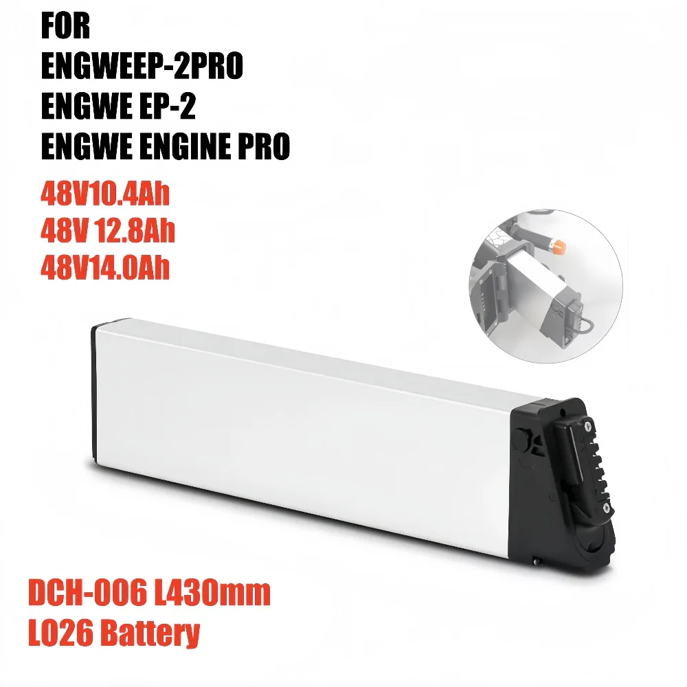 

ENGWE EP-2 Pro/ENGINE Pro DCH-006 Replacement Battery 48V 14Ah 12.8Ah 10.4Ah Compatible for LO26 20LVXD30 LAFLY X3 X5 Bikes