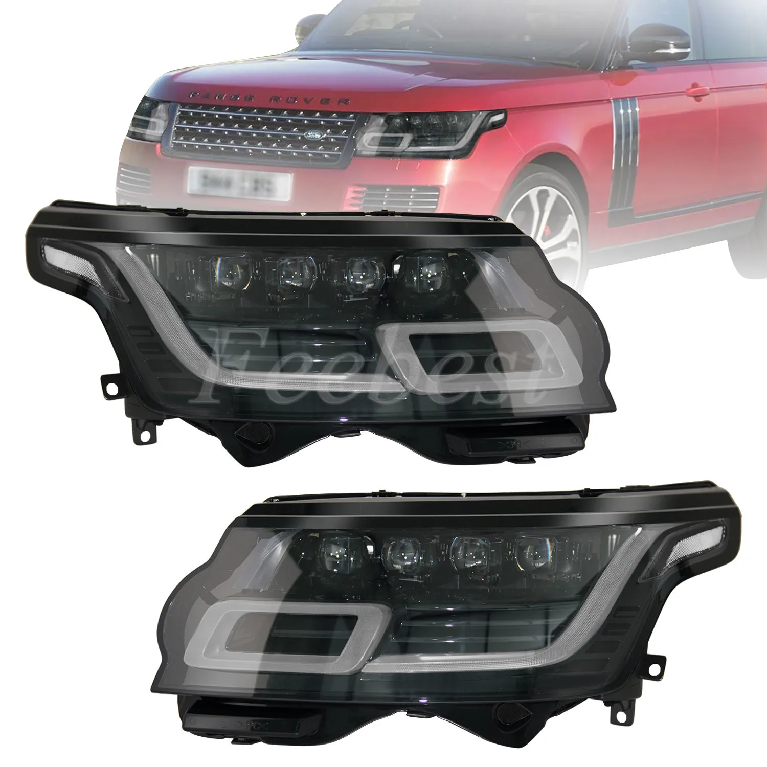 

LED L405 Headlamp Direct Facelift 4 Lens Headlight for Land Rover Range Rover Vogue 2013 2014 2015 2016 2017 No Body Kit Upgrade