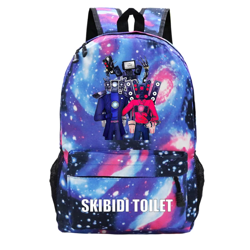 Sac à dos de toilette de jeu Skibidi pour enfants, sacs d'école de dessin animé pour garçons et filles, sac de voyage pour adolescents, sac à dos de sport, cadeaux pour enfants