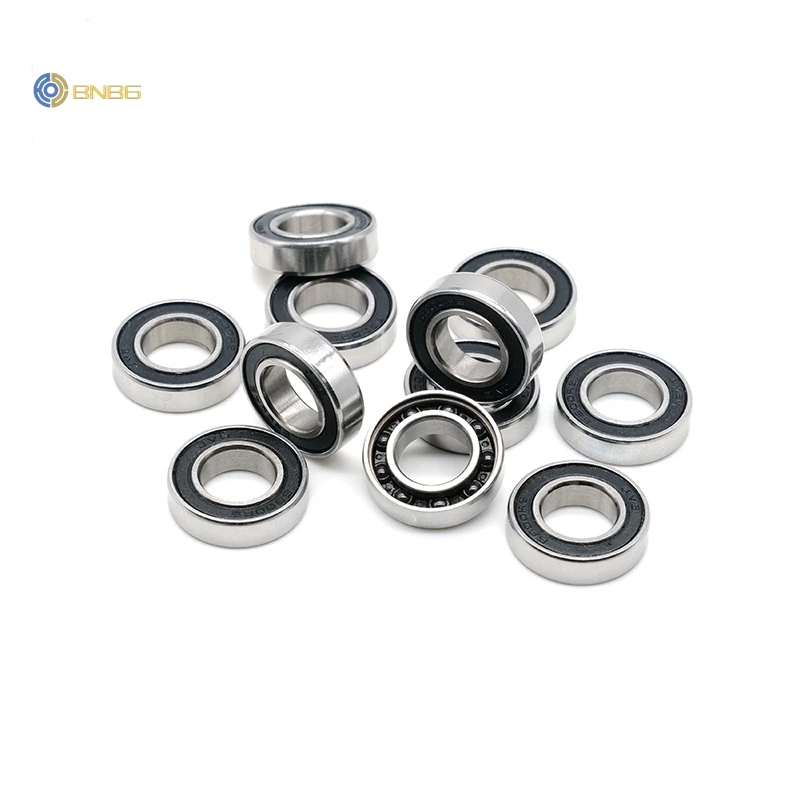 1Pcs 6800RS Ceramic Bearing 10x19x5 mm 6800 Abec7 Stainless Steel Ceramic Ball Hybrid Bike Bearing