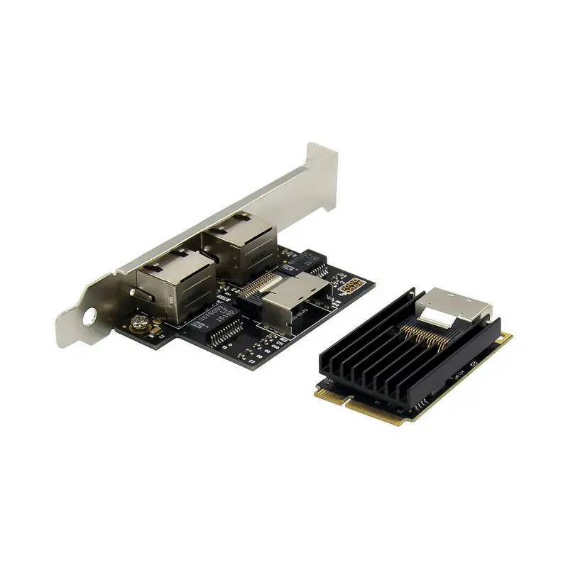 wholesale MiniPCIe Gigabit Dual Port Network Card I350 Industrial Control Network Equipment Adapter RJ45 Ethernet