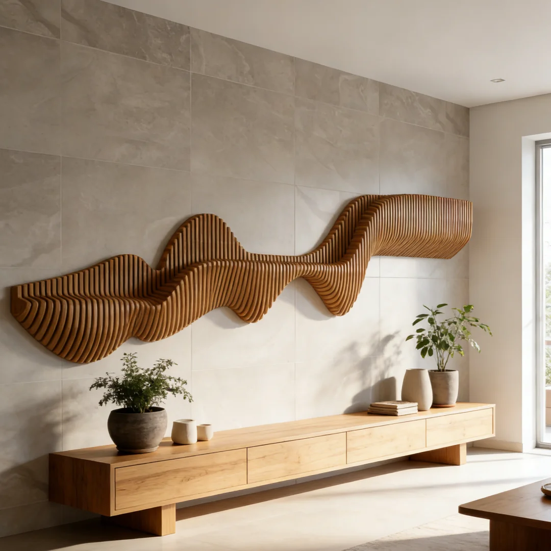 ！@High End Wall Decor Premium Wood Luxury Decoration Practical for Residential Villa Commercial Artwork