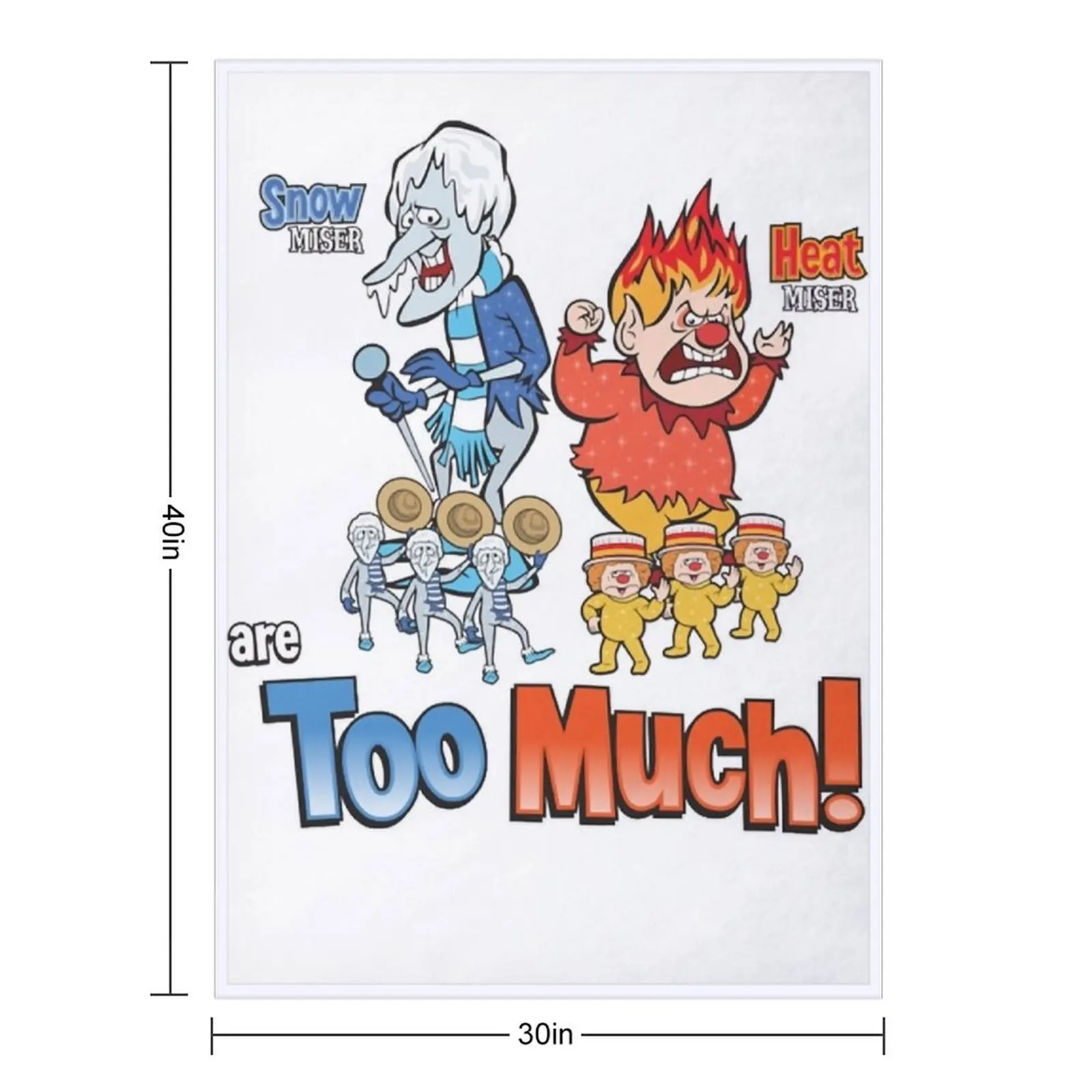 Miser Brothers - Too Much! Classic Throw Blanket Giant Sofa Vintage Sofa Quilt Designers funny gift Bed Fashionable Blankets