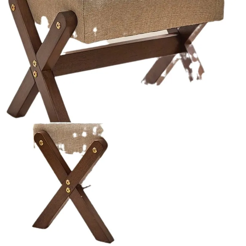 مقعد صغير من الخشب الصلب، مقعد تغيير الأحذية، مقعد باب منزلي، مقعد منخفض، مقعد مربع لطاولة القهوة في غرفة المعيشة