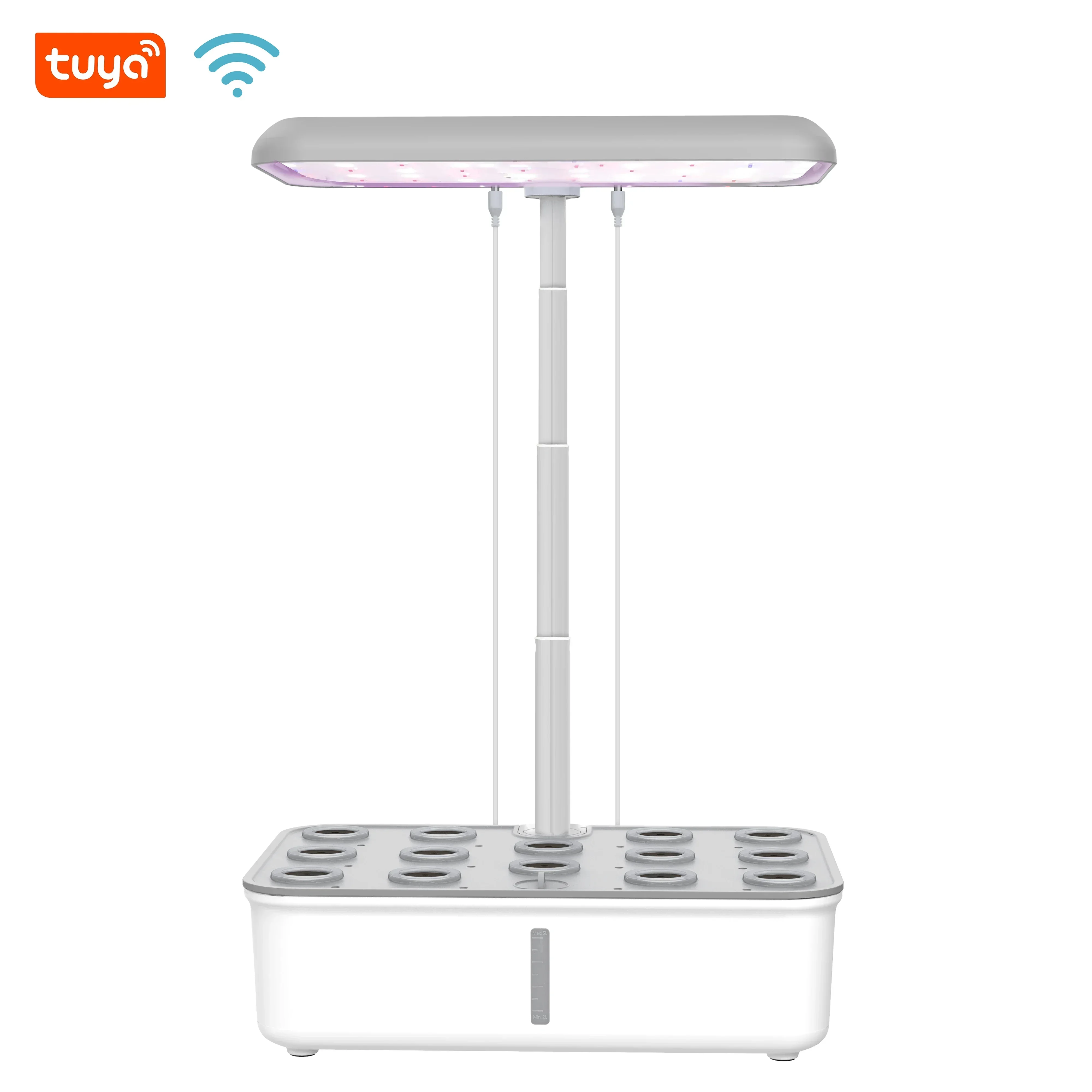 

Smart Wifi hydroponics growing system indoor garden Chili Parsley vegetable auto water pump irrigation hydroponics grow lights