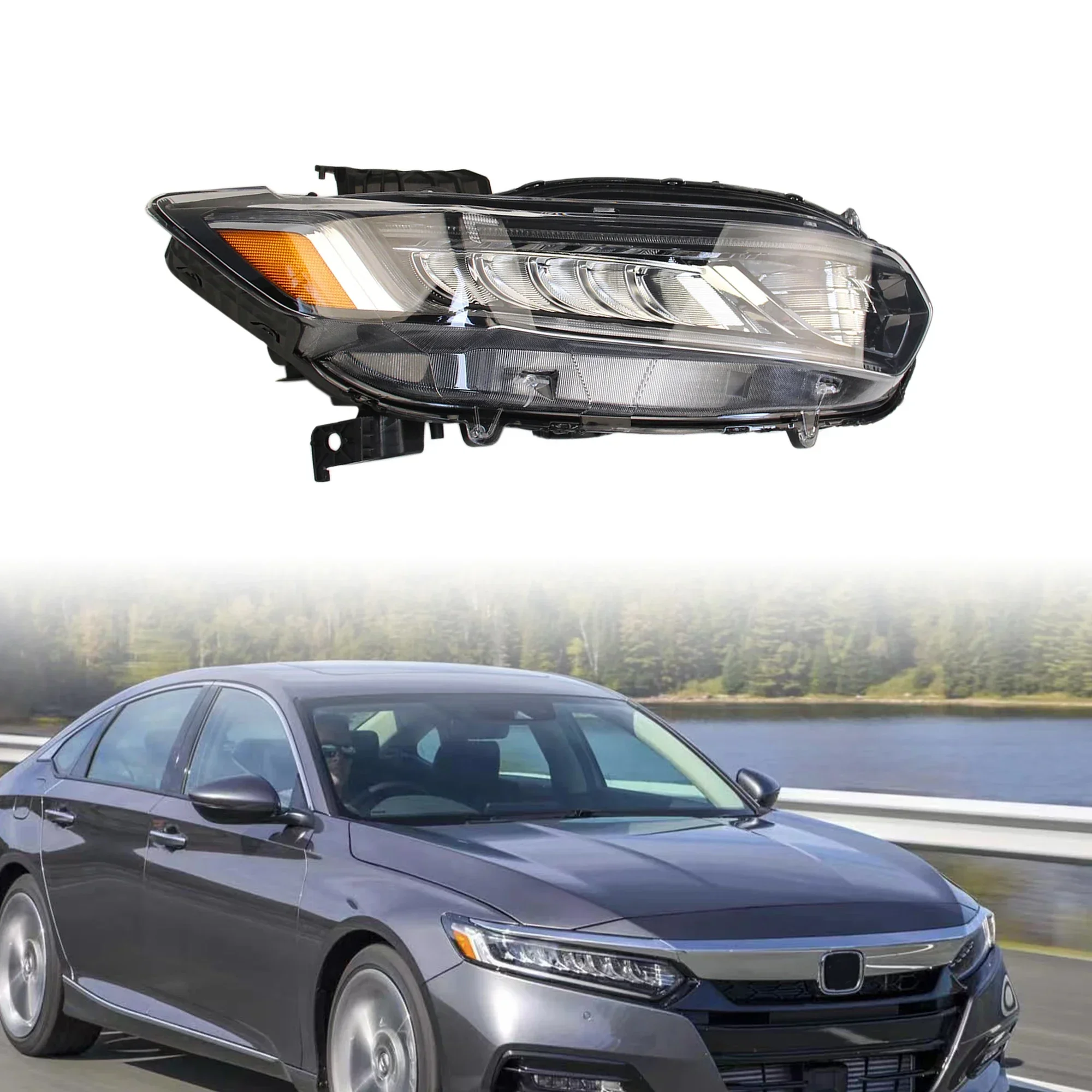 Ons Thuis Halogeen Hooglicht Led Drl Signaal Koplamp-Passagier Voor 18-20 Honda Accord