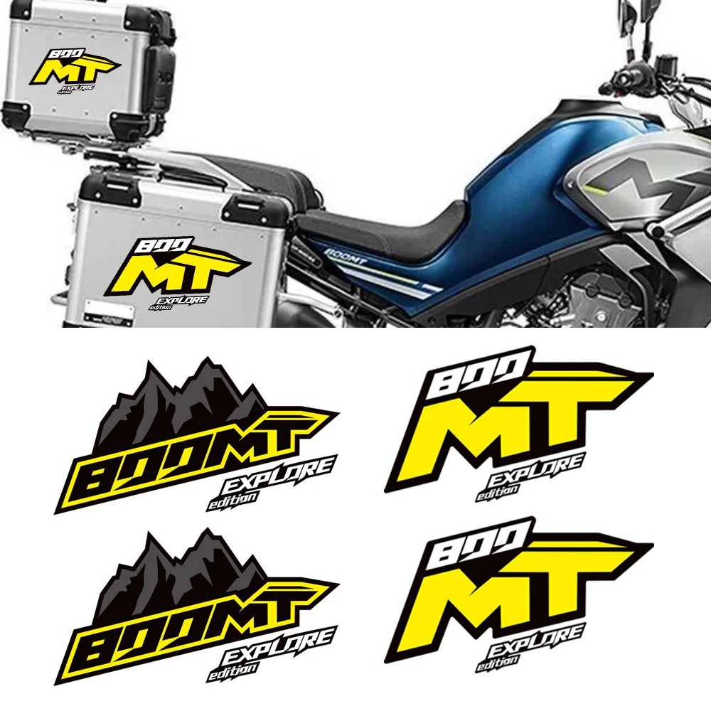

Motorcycle For CFMOTO 800MT 2022 -2024 Touring Explore Edition Trunk Luggage Panniers Aluminium Cases Stickers Decals 800 MT