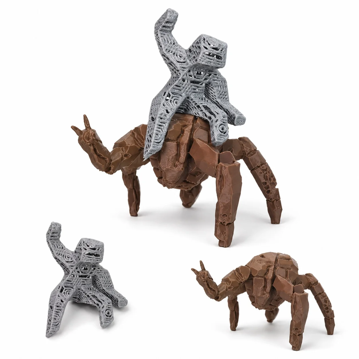 Rafford 3D-gedruckte Rocky der Alien und Grace Figuren, Project Hail Mary Sammlerstücke, Sci-Fi Buch- und Film-Deko – Detail 7