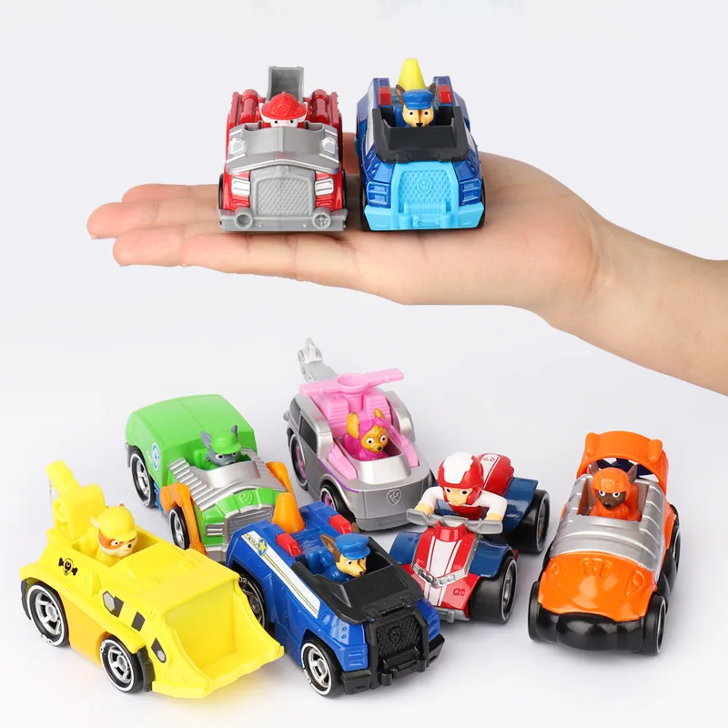 100% Original 6PCS/set Paw Patrol True Metal Classic Gift Collectible Die-Cast Figure 1:55 Scale Ryder Figure Toy Birthday Gift