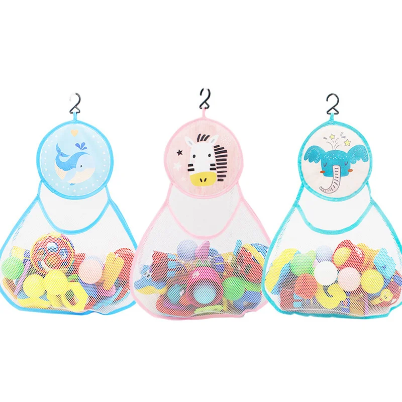 Baby Bath Toy Organizer Bathroom Mesh Bag Bathtub Toy Holder Toddler Kids Large Capacity Bath Toy Storage Net Bags for Baby Toys