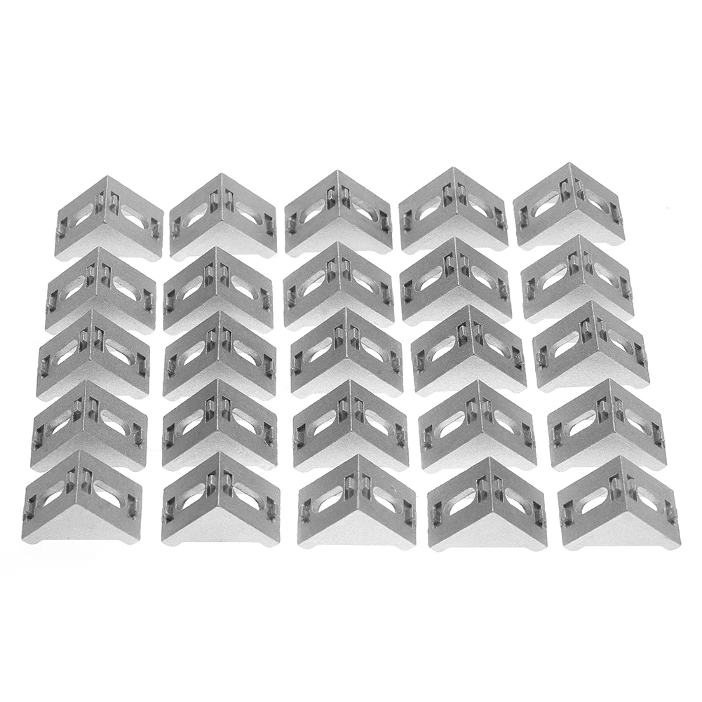 ZK20 25 ชิ้น 4040 อลูมิเนียมรูปตัว L ขายึดมุมขวาสายรัด