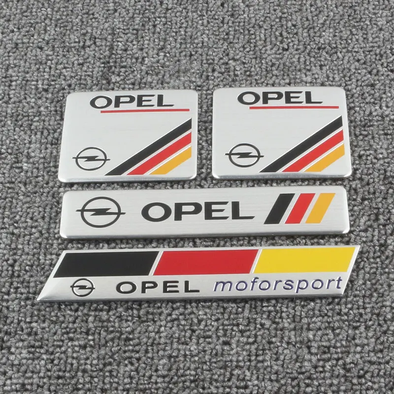 CORSA Opel moforsport letter car stickers for OPEL Corsa Rectangular square flag label rear trunk side body refit accessories