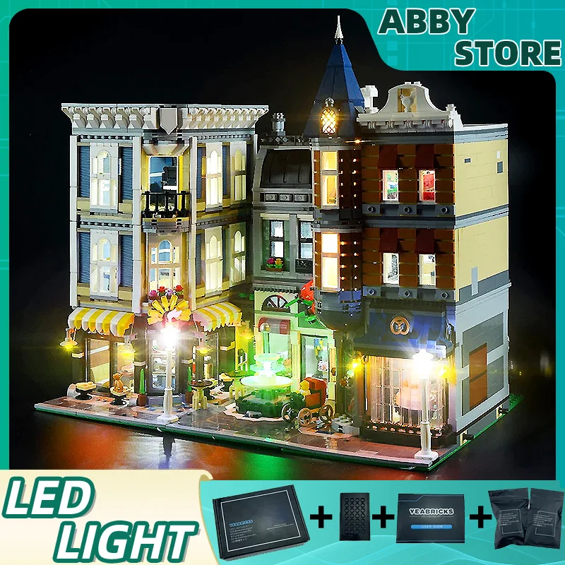 DIY LED Light Kit For LEGO 10255 Assembly Square  (Only LED Light,Without Blocks Model)