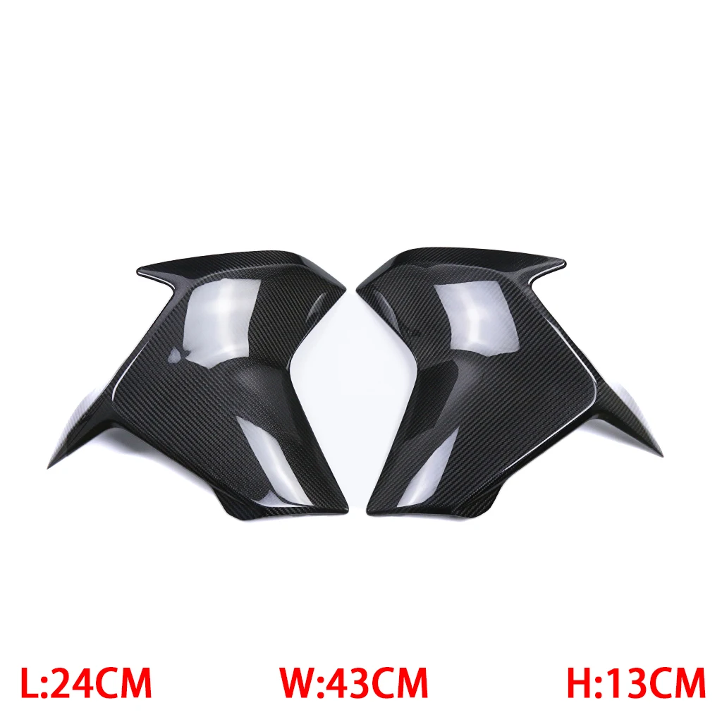 For Ducati Multistrada V2 2022+ Pure Carbon Fiber Side Panels Upper Parts Motorcycle Accessories Cover Fairing Kit Protector