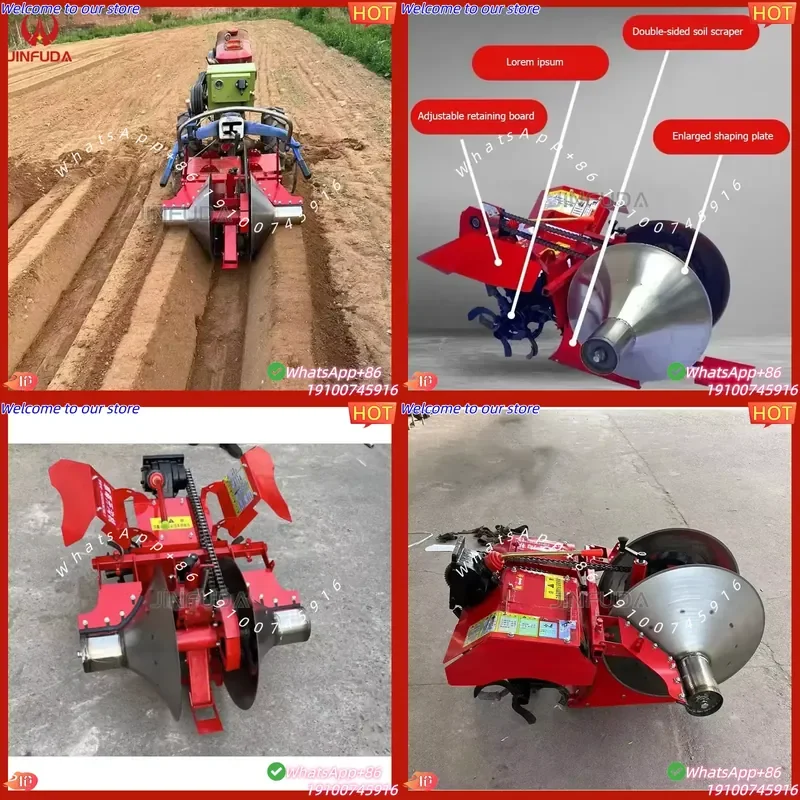 2026Hot Hot Products Automation Simple Farm Bed Tractor Tilling Ridging Making Machine Ridge Agricultural Machine for Cassava