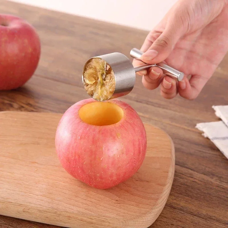 Stainless Steel Apple Rice Mold Stewed Rock Sugar Pear Large Core Puller Fruit Hole Digger Remover Kitchen Gadgets Separator NEW