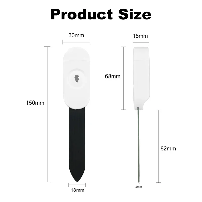 JABS-Zigbee Soil Moisture Sensor Garden Temperature Humidity Tester Automation Irrigation Detector For Home Assistant Z2M