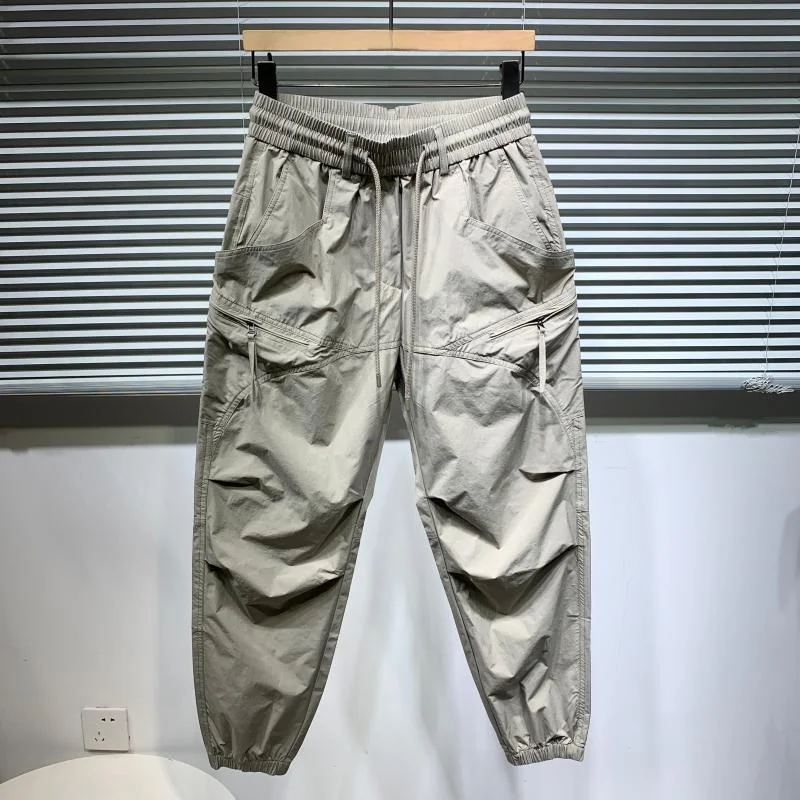 

Весенне-летние новые повседневные брюки мужские модные универсальные брюки-карго Qui Dry спецодежда крутые брендовые молодежные брюки
