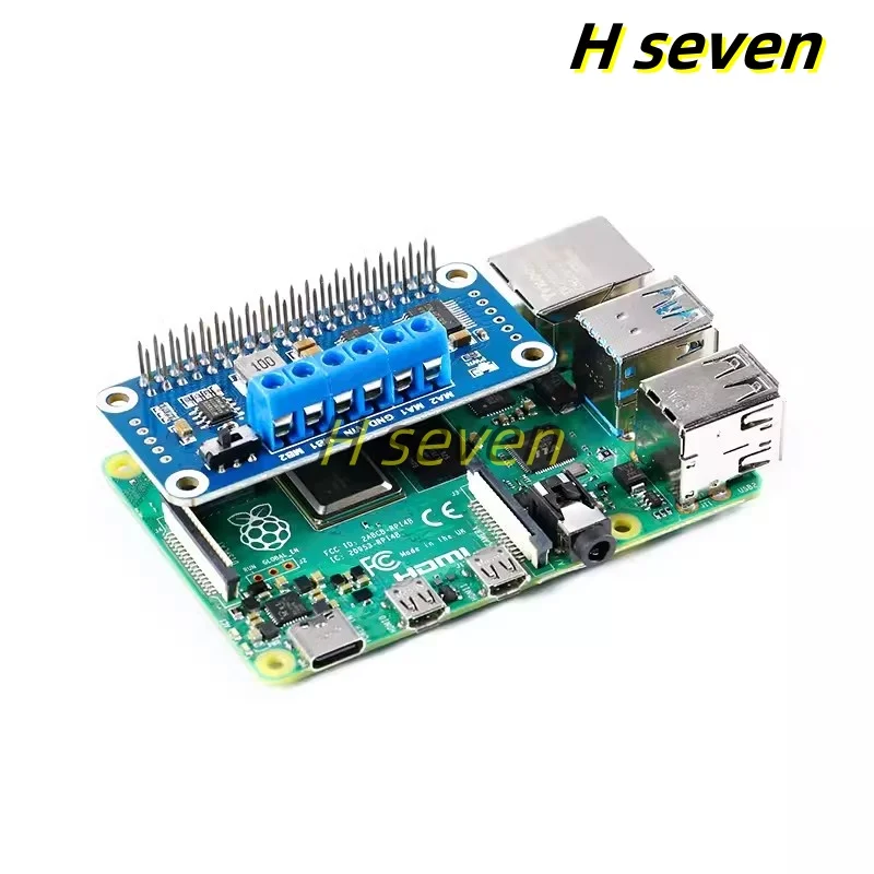 Motor Driver Board Module Shield Expansion Board HAT TB6612FNG PCA9685 I2C IIC Interface for Raspberry Pi 4th Generation 3B 3b+