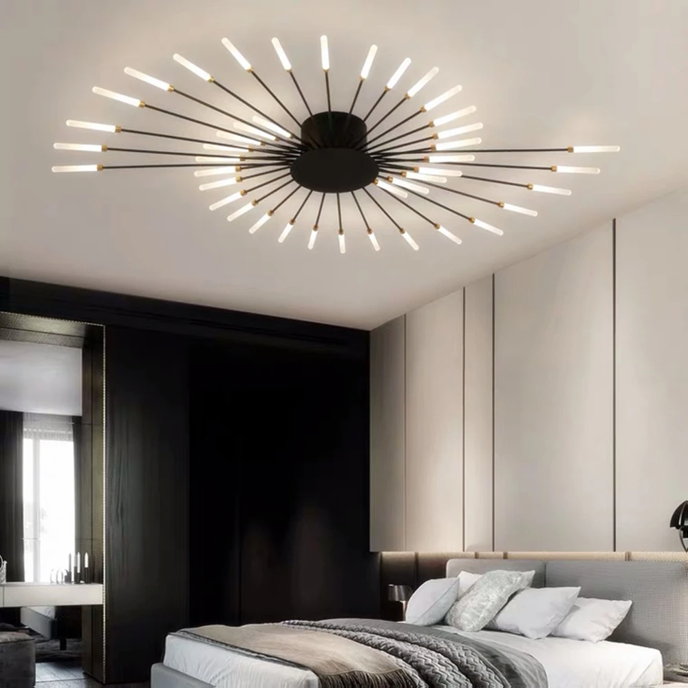 Modern Led Fireworks Pendant Lamps for Living Room Bedroom Chandelier Led Ceiling Hanging Lamp Home Furnishing lighting