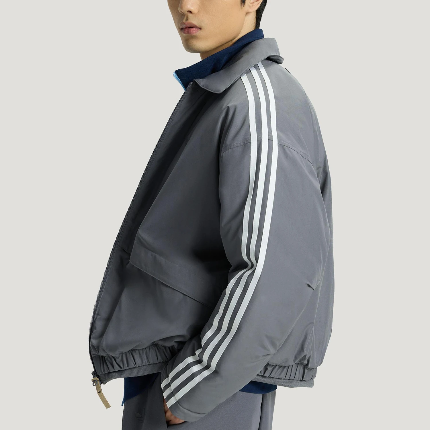 Adidas Authentic Three Leaves Men's Warmth Sports Loose Cotton Clothing Jacket KS5337