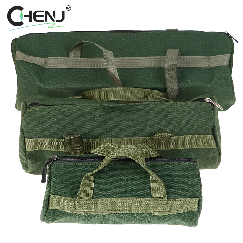 1pcs Durable Thicker Canvas Tool Pouch for Electrical Tool Storage Organizer Bag