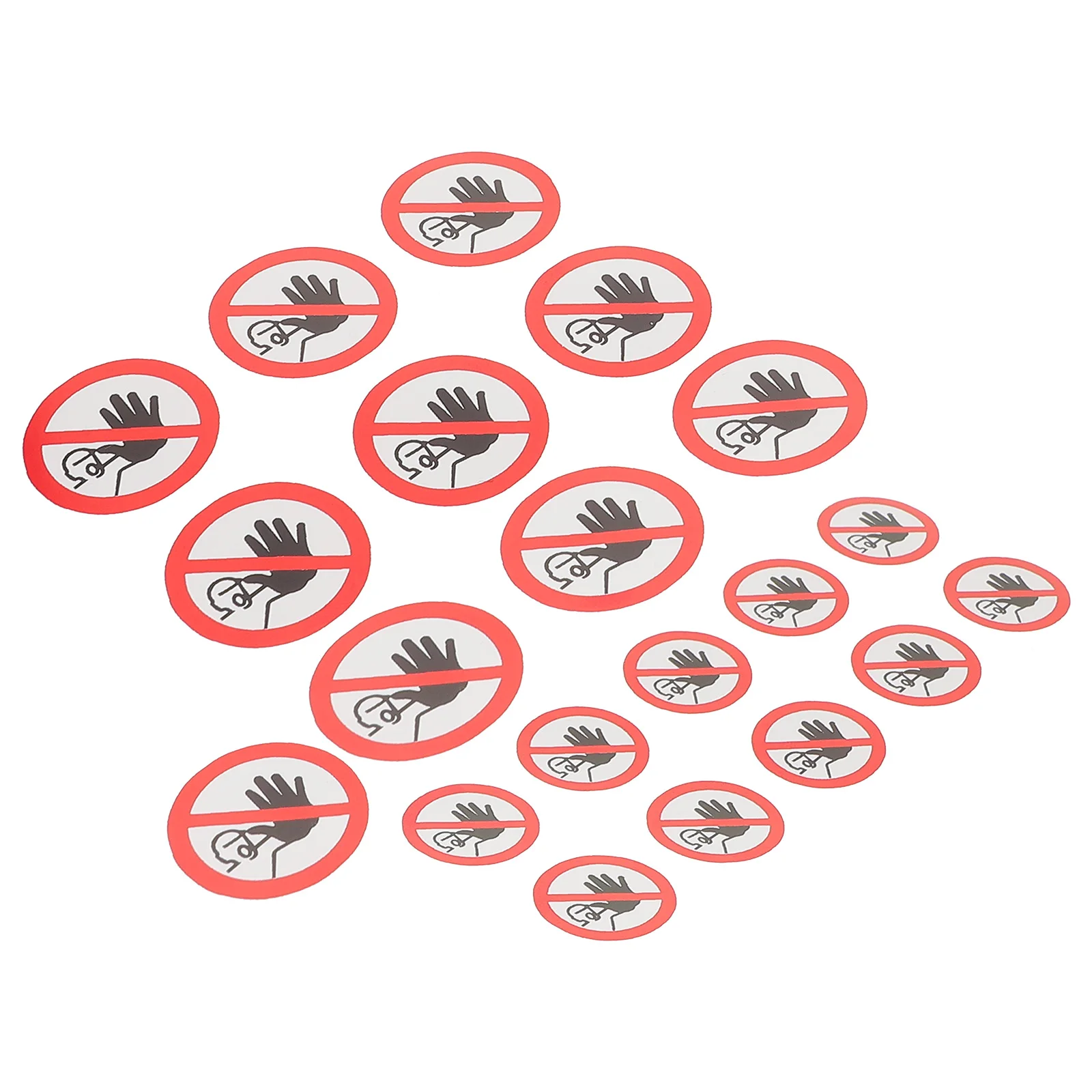 

20 pcs Warning PVC No Entrance Sign Safety No Entrance Warning Sign Traffic Signs Decals For Factory Construction Site