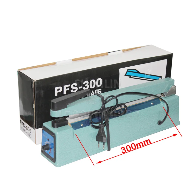 SF300 Impulse Sealing Machine aluminum shell 300mm Plastic Foil Bag Sealer 110/220V Hand Packaging Equipment Tool SHENLIN Packer