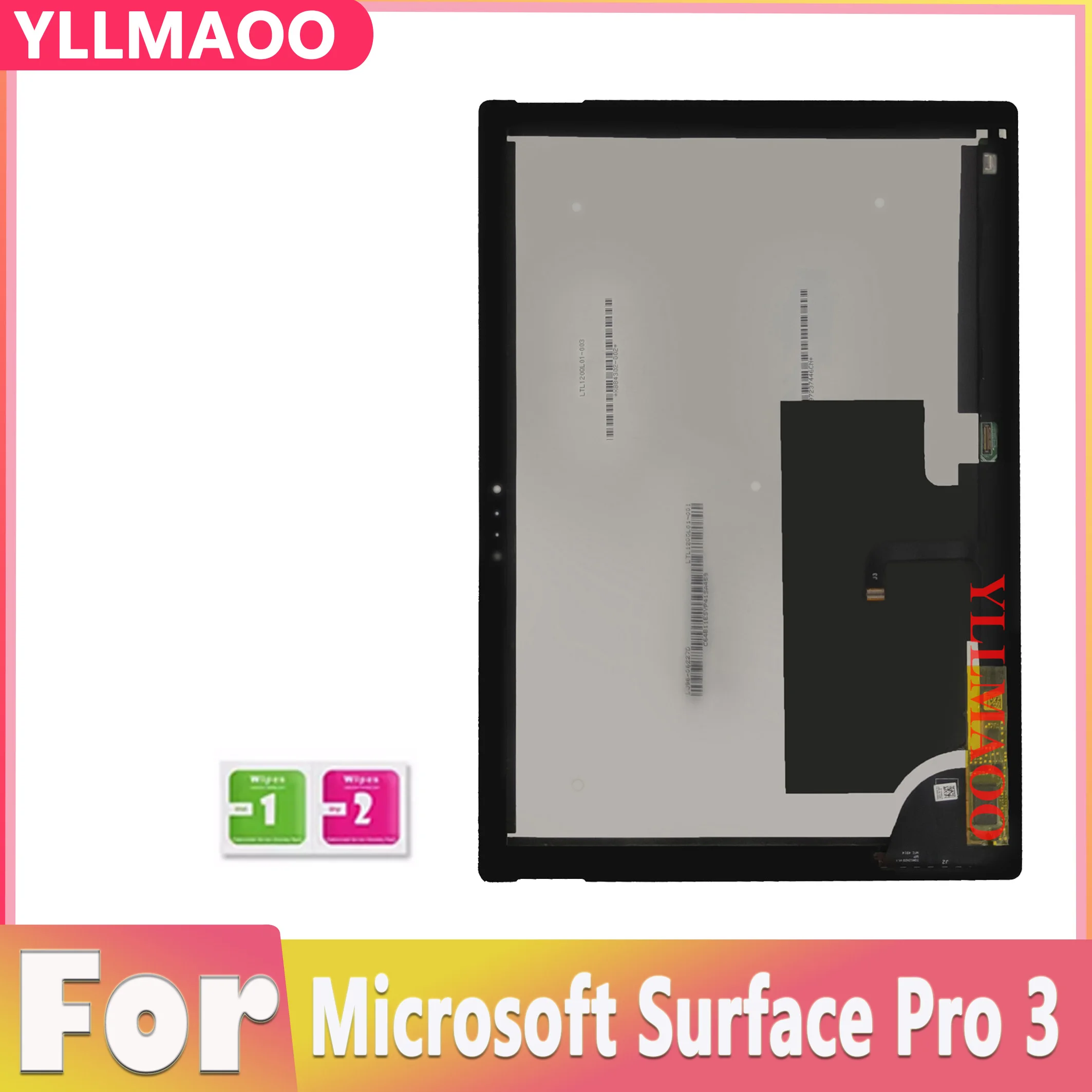 NEW Display For Microsoft Surface Pro 3 1631 LCD Display Touch Screen Digitizer Assembly TOM12H20 v1.1 v1.0 LTL120QL01 003