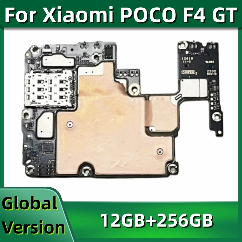 Mainboard for POCO F4 GT, 21121210G, 5G Motherboard PCB Module, 256GB Global ROM