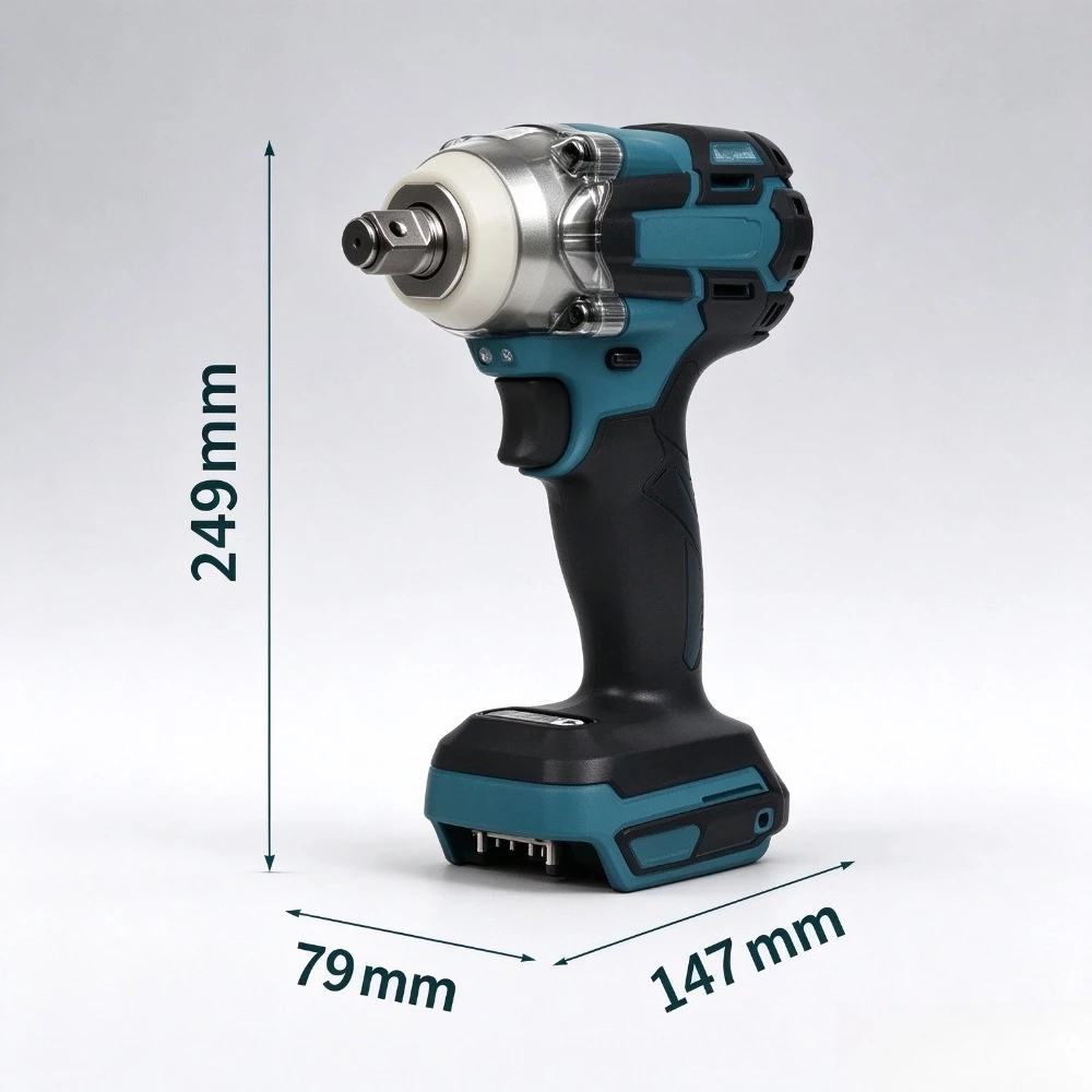 18V 6.0Ah Li-ion Rechargeable Battery, Replacement Lithium Battery, Match with Cordless Impact Wrench, Buy Together Save More