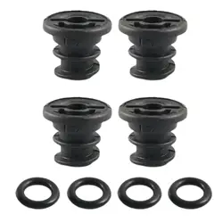 4 Pieces Engine Oil Drain Sump Plug 06L103801 with Gasket O Rings Replacement for Volkswagen Golf Passat B8 Beetle